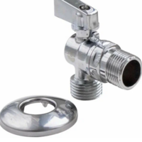 Кран шар. угловой для подкл. с/т приборов 1/2"х3/4" (168/14) К